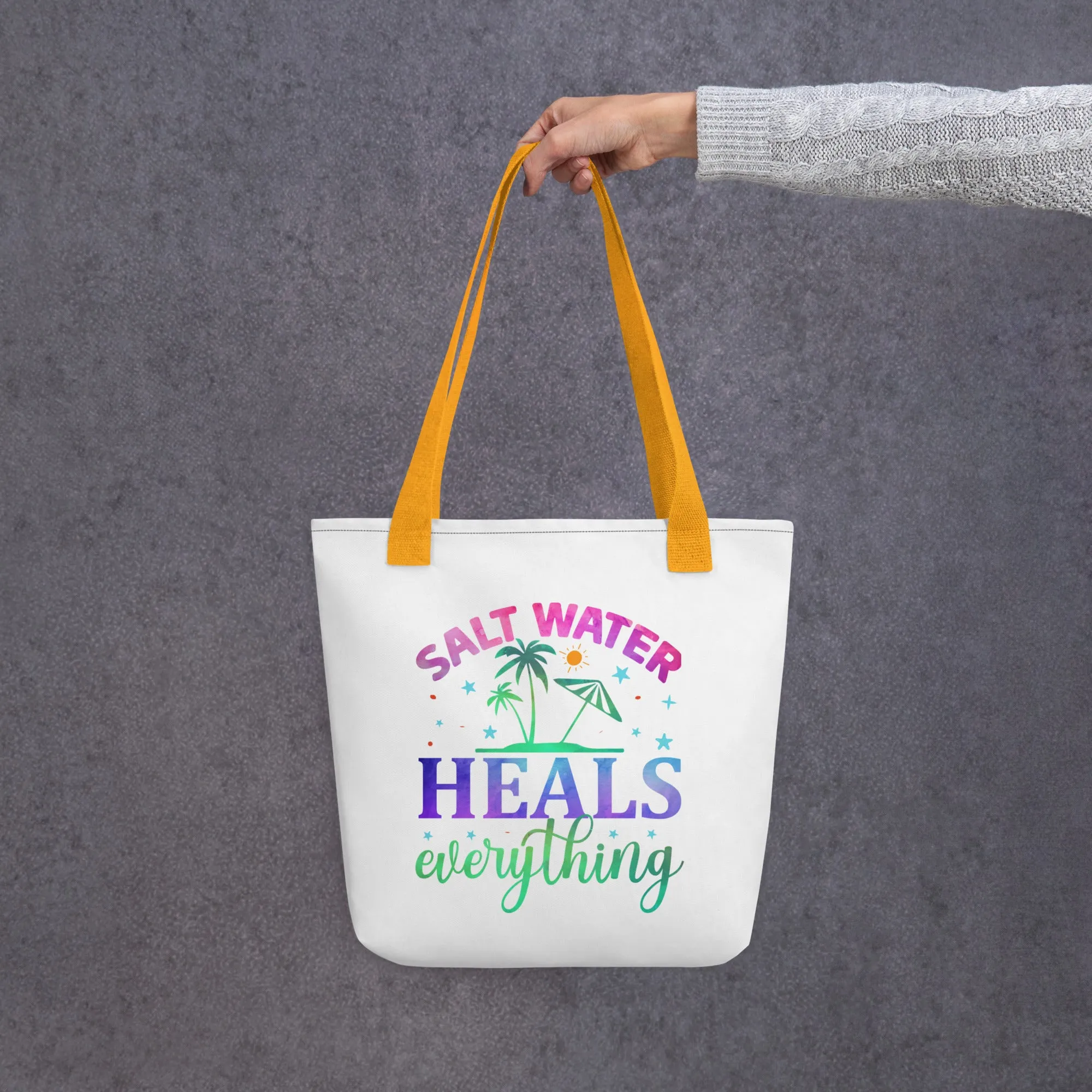 Salt Water Heals Everything - Tote Bag