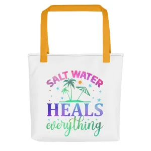 Salt Water Heals Everything - Tote Bag
