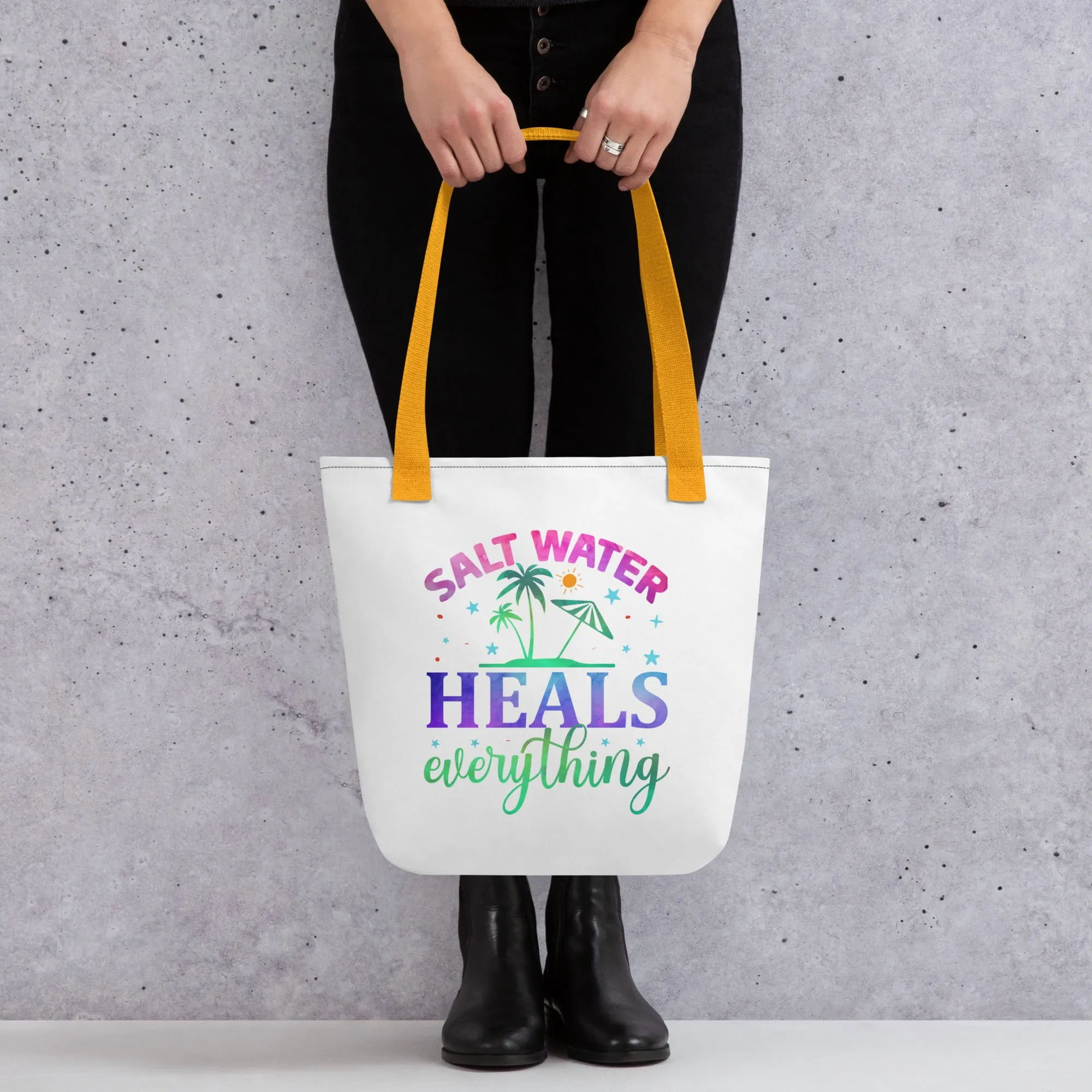 Salt Water Heals Everything - Tote Bag