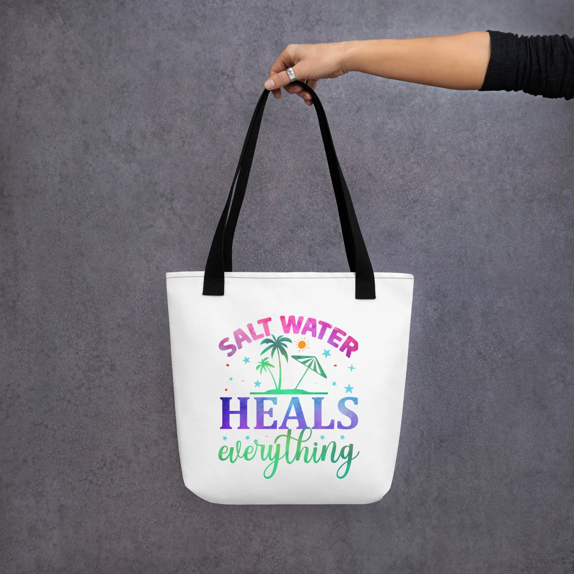 Salt Water Heals Everything - Tote Bag