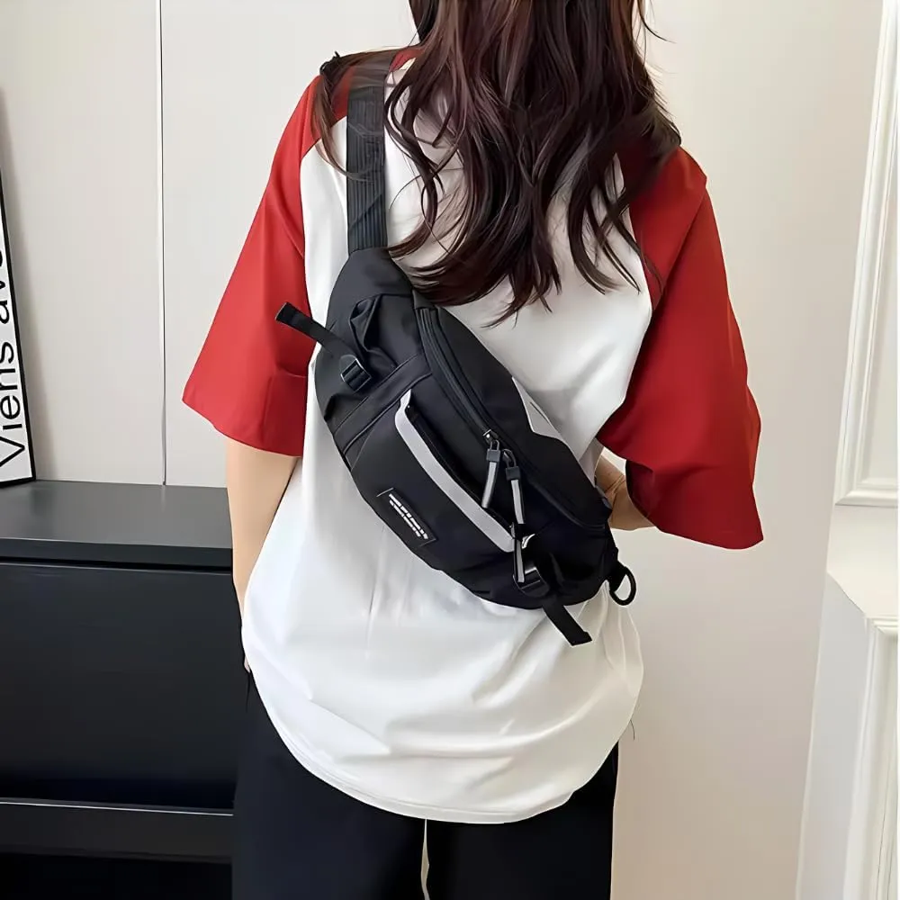 SAMAZON Waist Bag for Men & Women – Stylish Crossbody Sling Bag with Adjustable Strap, Multi-Pocket Design, Durable & Lightweight for Everyday Use, Travel, and Outdoors