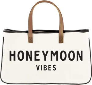 Santa Barbara Design Studio Tote Bag For Women Hold Everything Wedding 100% Cotton Canvas Shoulder Bag, Large, Honeymoon Vibes