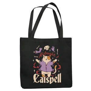 Satanic Cat Ritual Design Gift Unique Satanic Designfor Cat Lovers Goths 433 Navy Black Multicolor Canvas Tote Bag