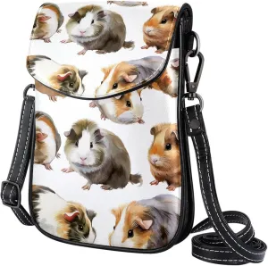 Satchel Bag Guinea Pigs Pattern Purse Crossbody Leather Messenger Bag For Women