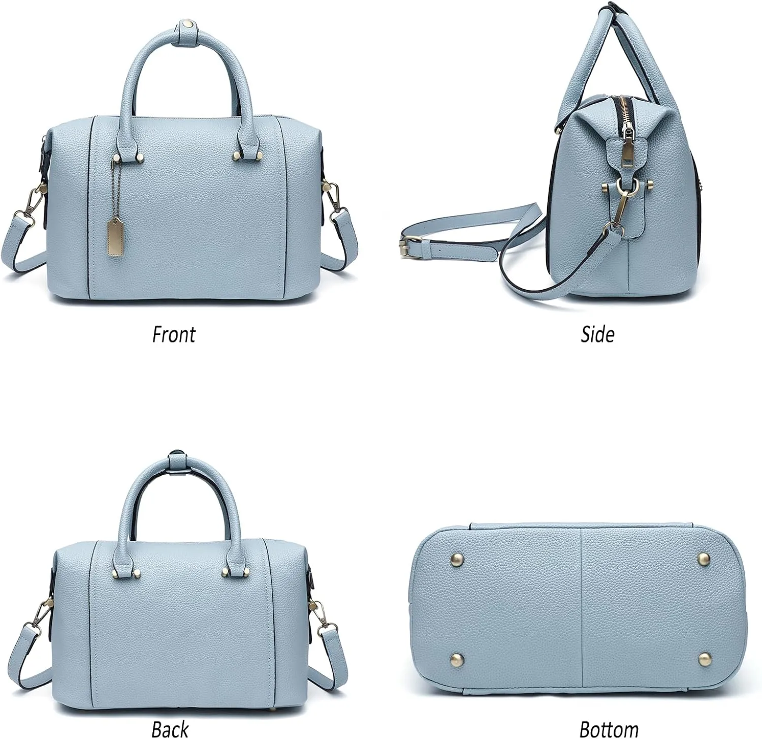 Satchel Purses for Women Leather Tote Bag Boston Handbags Women's Top Handle Bags for work and daily