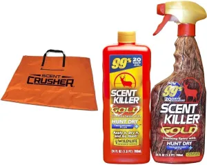 Scent Crusher Multi-Use Scent Free Tote Bag, Waterproof Zippers, Water Resistant, Extra Large 33" x 24"