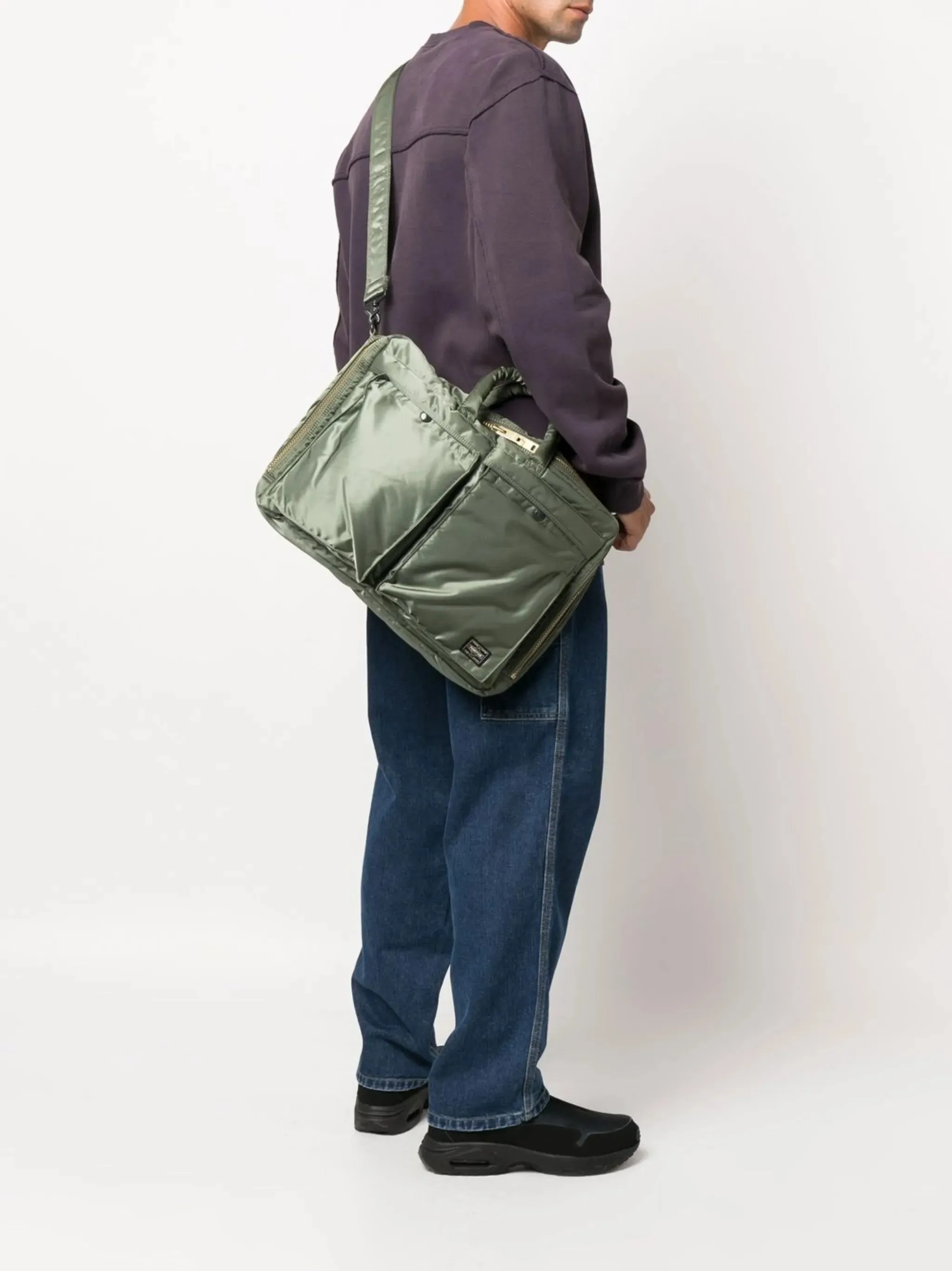Secure payments Minimalist padded pocket-detailed briefcase
