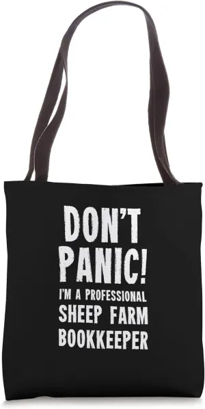 Sheep Farm Bookkeeper Tote Bag