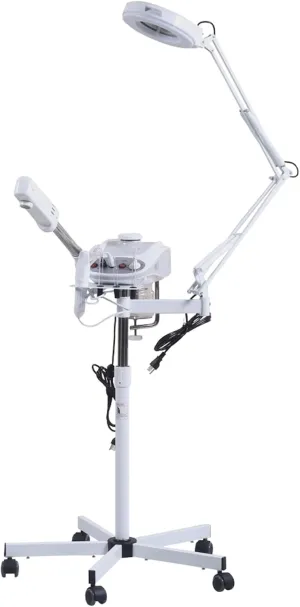Shoppin 3-in-1 Aromatherapy Facial Steamer, 5X LED Magnifying Lamp, High Frequency Machine