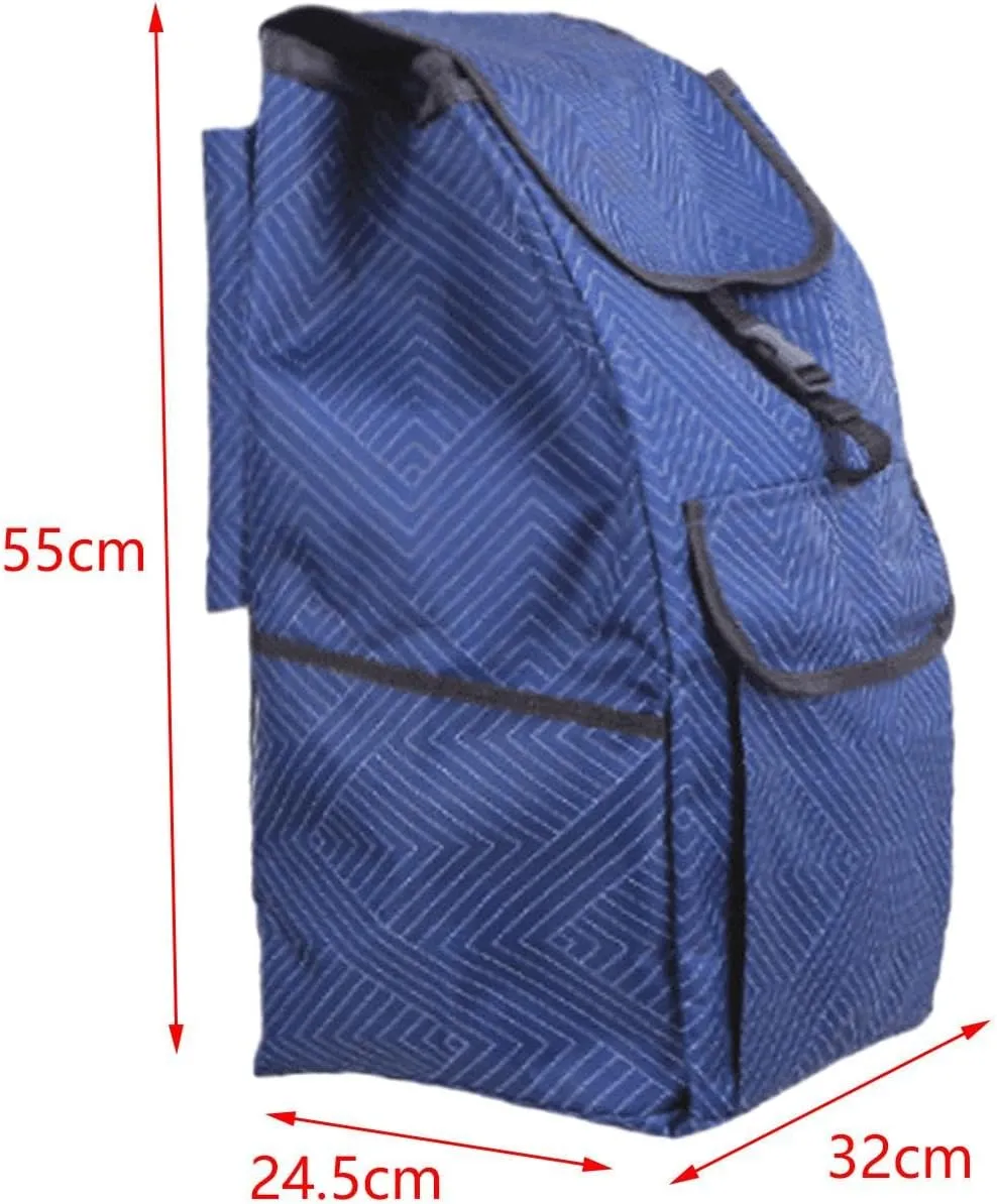 Shopping Trolley Replacement Bag Shopping Cart Bag Oxford Cloth Thickened Trolley Bag Handtruck Bag for Home Utility Cart, E