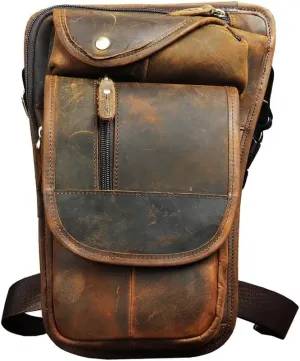 Shoulder Bag Organizer Travel Fanny Pack Belt Leg Bag Multifunctional Satchel (Color: B, Size: As Shown) (A As Shown)