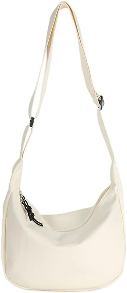 Shoulder Bag Sling Crescent Bag for Women Men Crossbody Bags Nylon Waist Fanny Pack with Adjustable Strap
