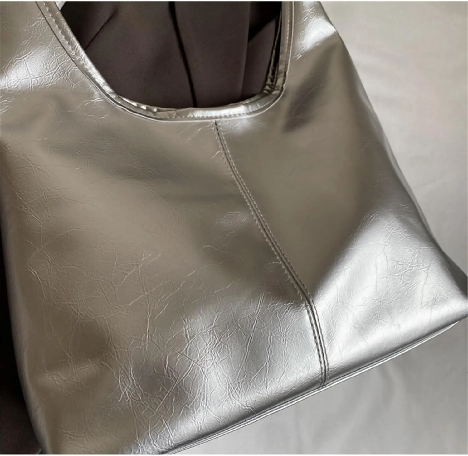 Shoulder Bag Women Tote Bag PU Leather Chic Fashionable Large Magnetic Closure 2024 Bag Casual Commuting Handbag