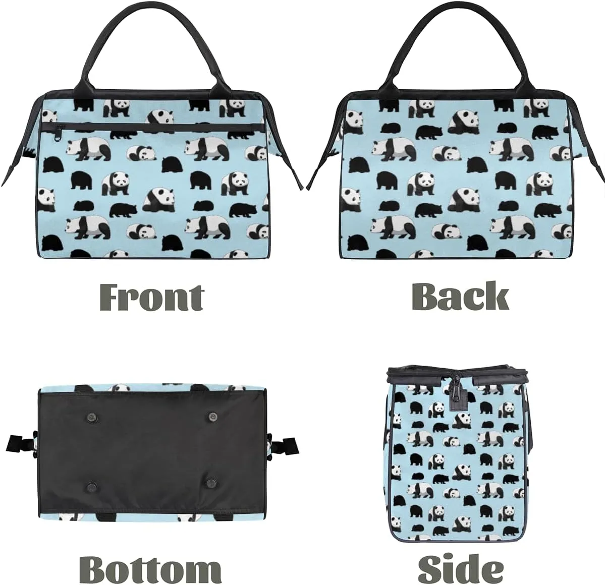 Shoulder Tote Bag for Women, Tote Purse with Zipper Large Handbag for Travel Work Gym