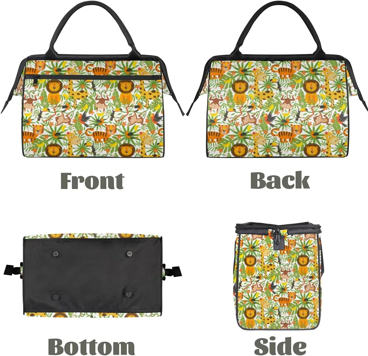 Shoulder Tote Bag for Women, Tote Purse with Zipper Large Handbag for Travel Work Gym