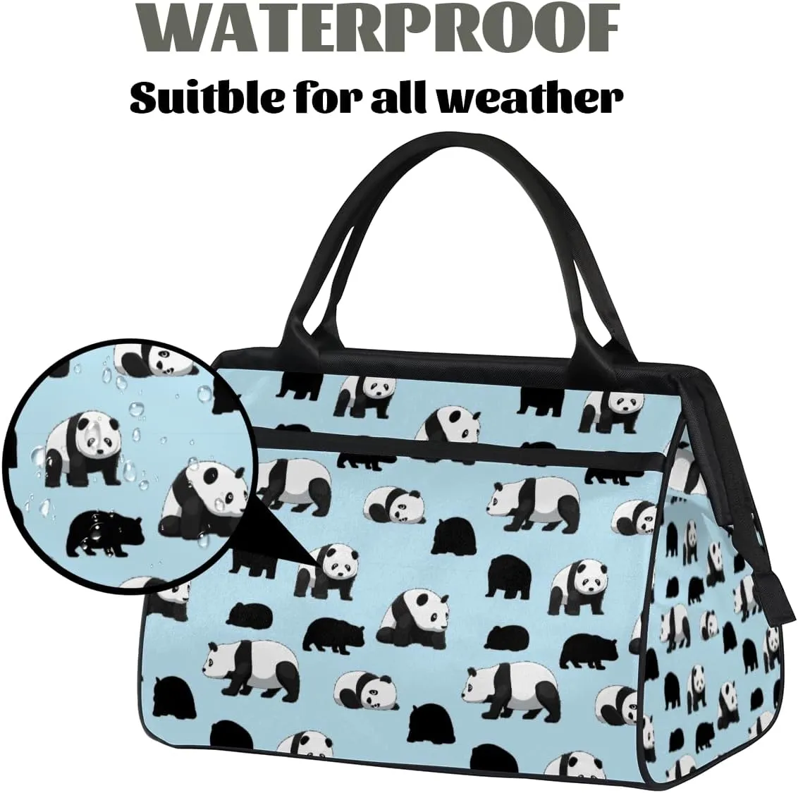 Shoulder Tote Bag for Women, Tote Purse with Zipper Large Handbag for Travel Work Gym