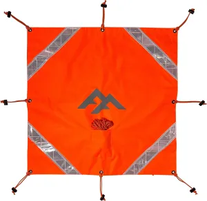 Signal Utility Panels | Compact Emergency Survival Signalling Marker Air Panels | High-Visibility Orange & Pink with Reflective Strips | Durable 600D Polyester for Bushcraft Use