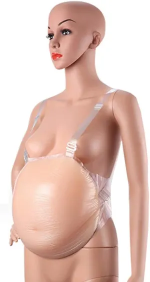 Silicone breast pad, Fake belly pregnancy fake belly for pregnant women, silicone belly inflator adult fake belly pregnant woman fake belly baby for film accessories TV series accessories cos ( (2)