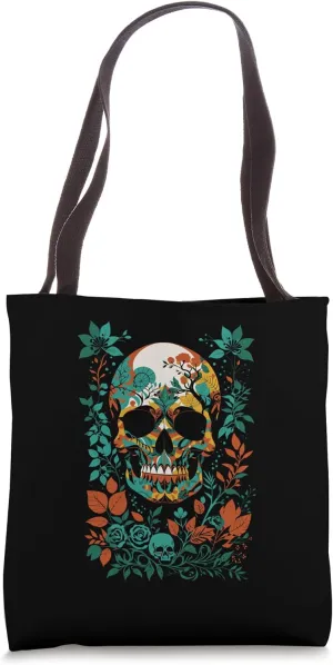 Skull Flower Mystique Tote Bag