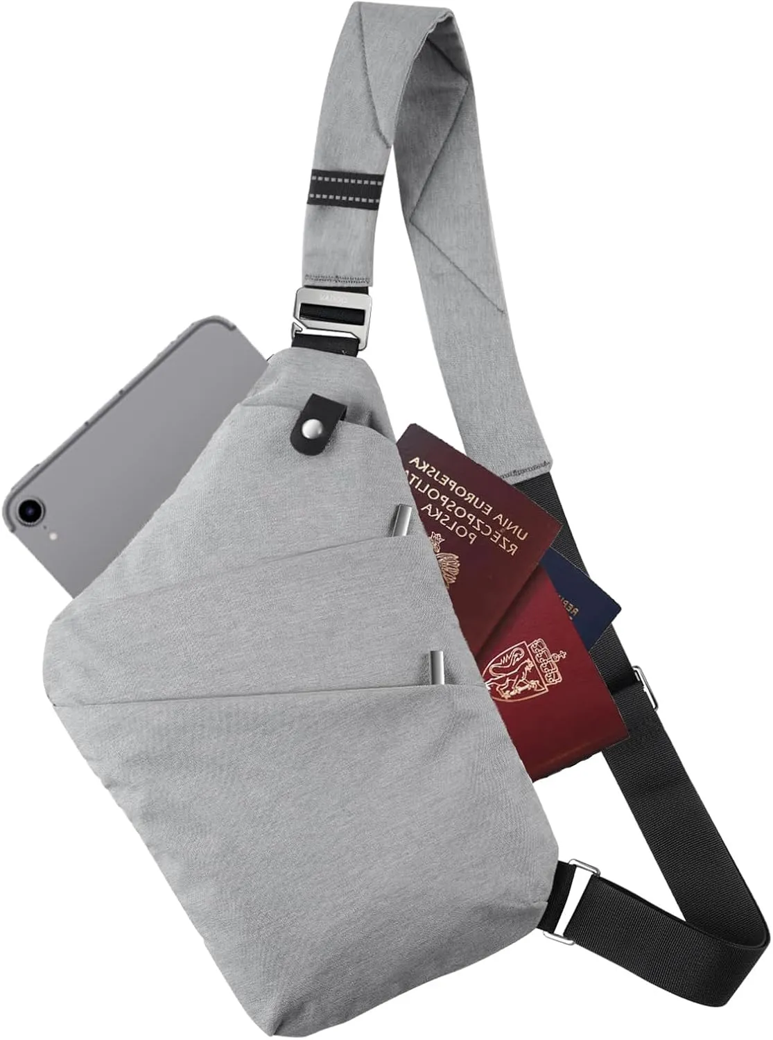 Sling Bag Cross Body Bag, Anti Theft Crossbody Bags for Travel Lightweight Chest Shoulder Bags for Women Men