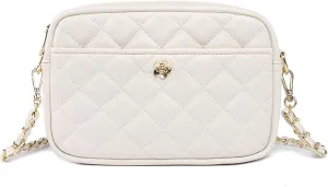 Small Crossbody Bag with Wide Guitar Strap Camera Purse Shoulder Handbag Satchel