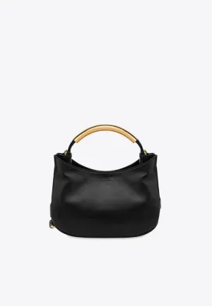 Small Handle Me Leather Top Handle Bag
