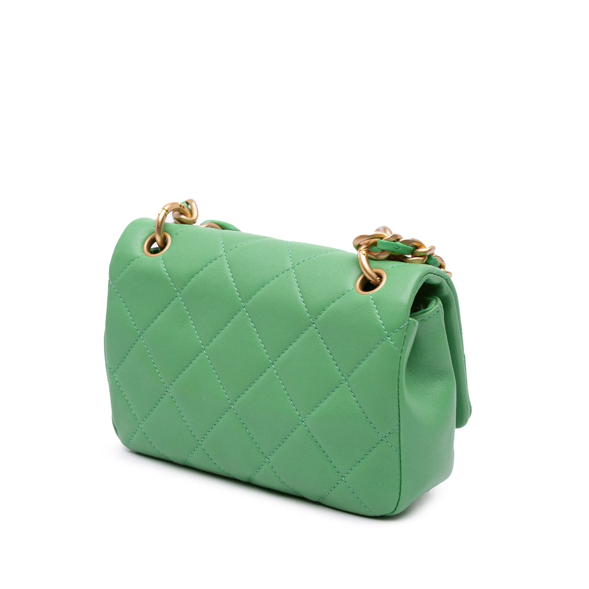 Small Quilted Lambskin Chain Is More Flap