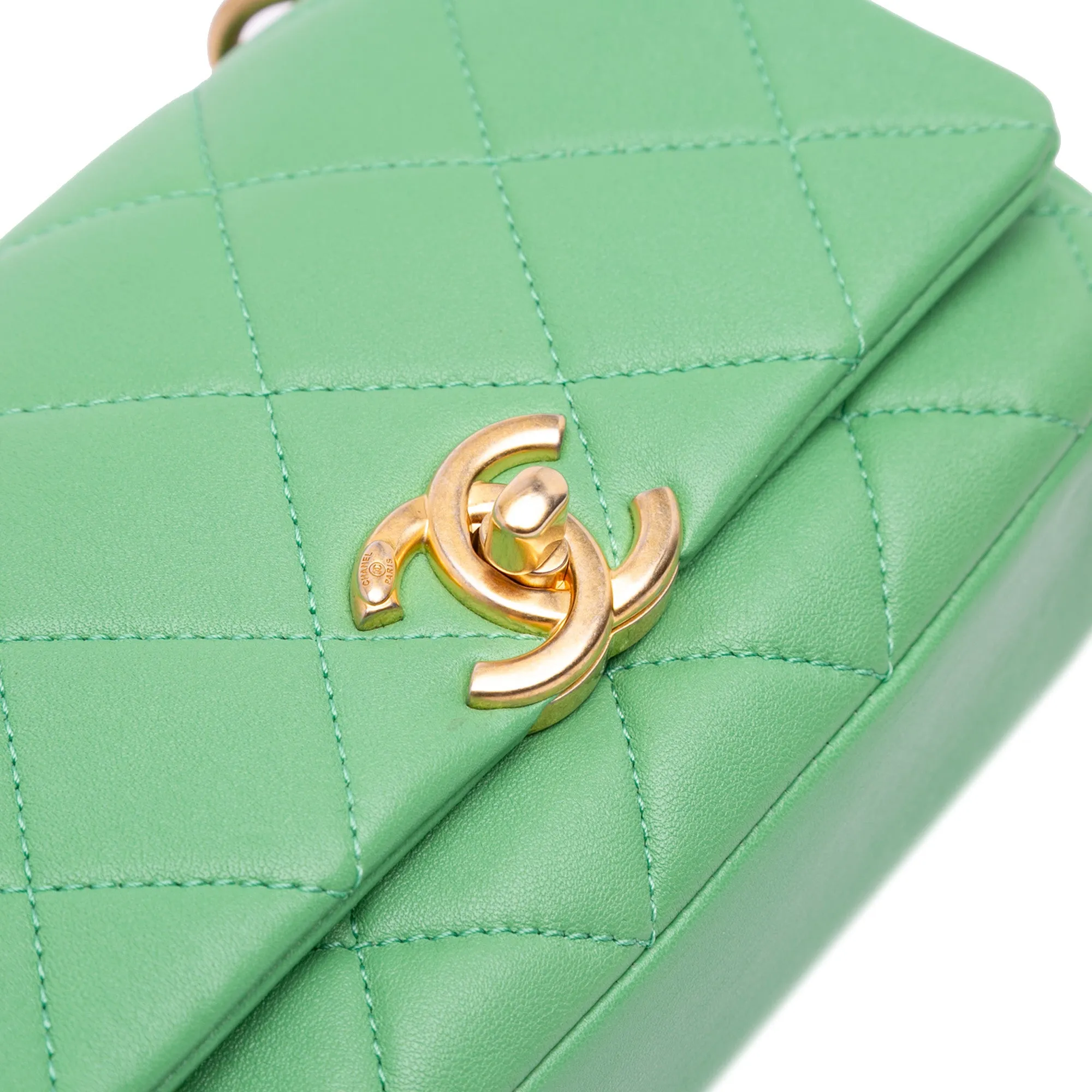 Small Quilted Lambskin Chain Is More Flap