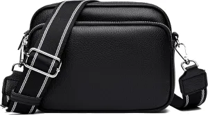 Small Shoulder Bags for Women Trendy Multi Pockets Cross Body Handbag Satchel Camera Bag Purse with Adjustable Strap