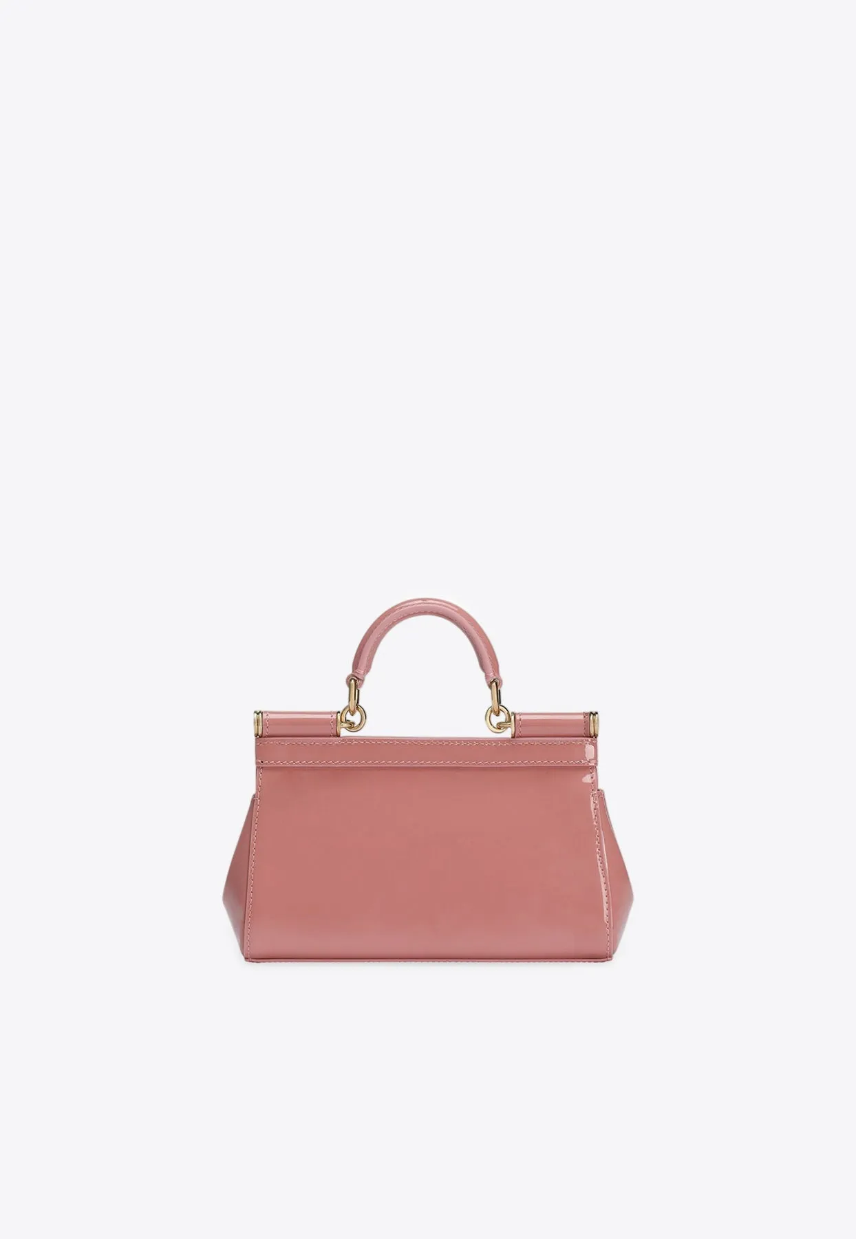 Small Sicily Patent Leather Top Handle Bag