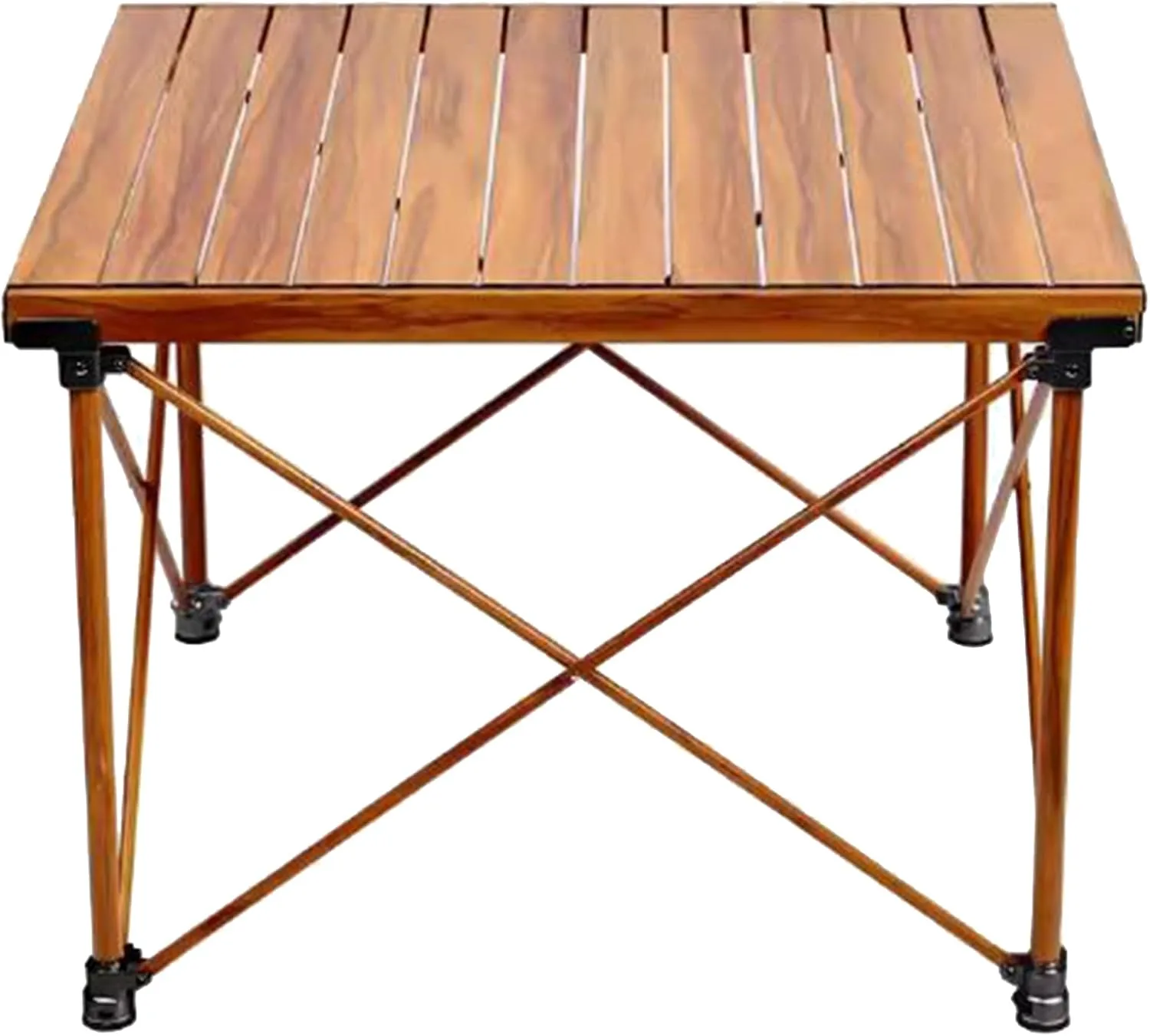 SOBOUR Liftable Camping Table Aluminum Alloy Picnic Table Ultralight Folding Camping Table Roll Up Table Top Multi-Purpose for Camp
