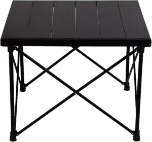 SOBOUR Liftable Camping Table Aluminum Alloy Picnic Table Ultralight Folding Camping Table Roll Up Table Top Multi-Purpose for Camp