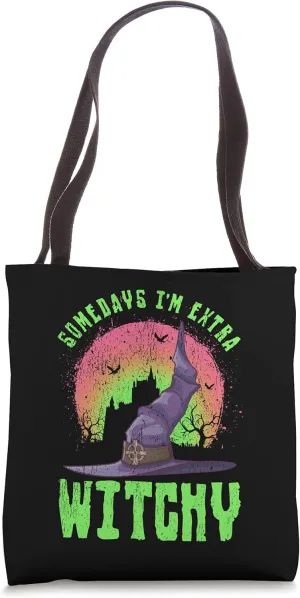 Somedays I'm Extra Witchy Funny Halloween Men's Tote Bag