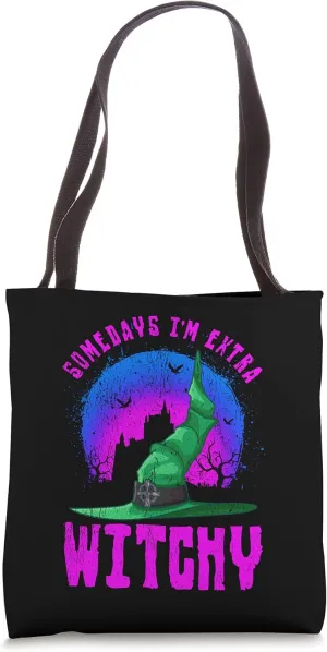 Somedays I'm Extra Witchy Funny Halloween Men's Tote Bag