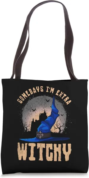 Somedays I'm Extra Witchy Funny Halloween Men's Tote Bag