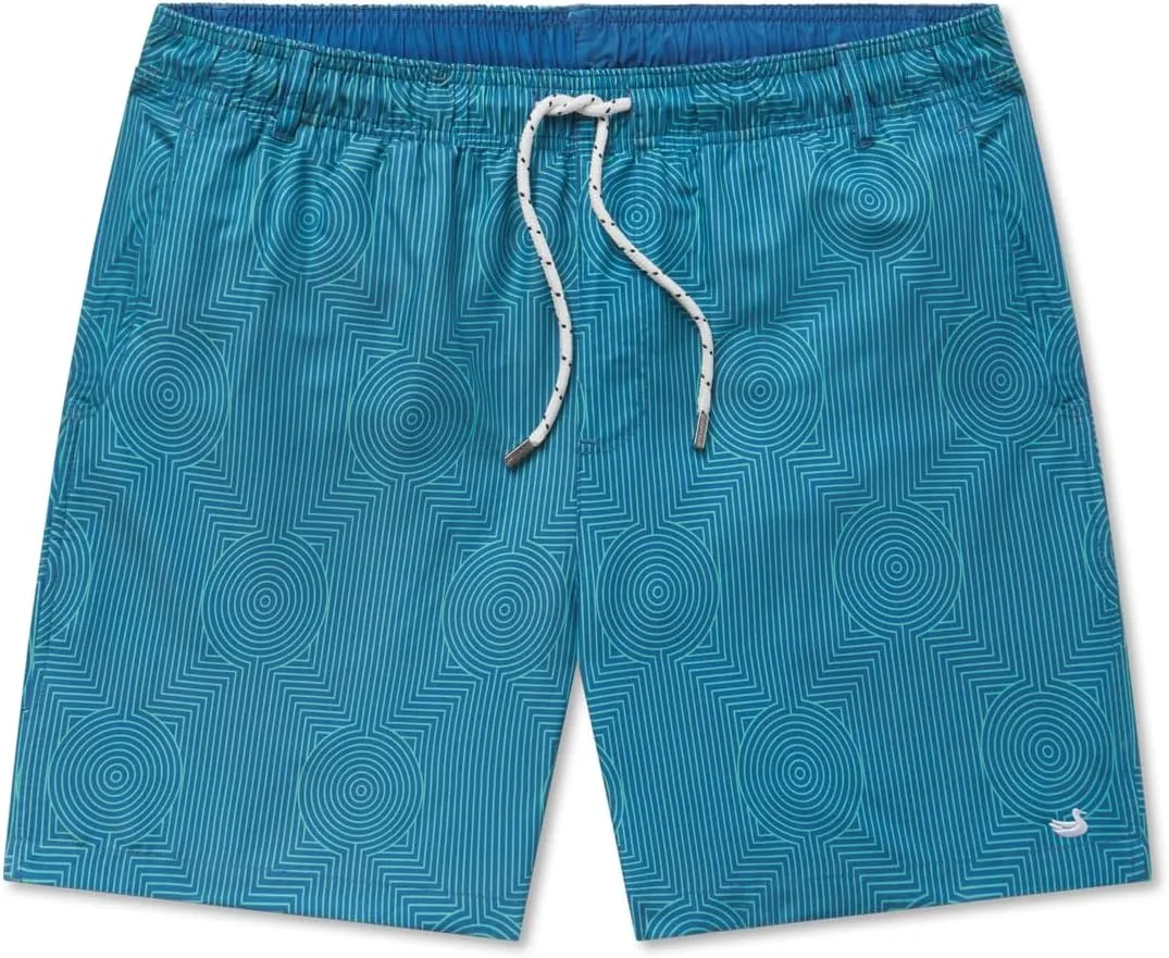 Southern Marsh Dockside Swim Trunk - Circle Maze