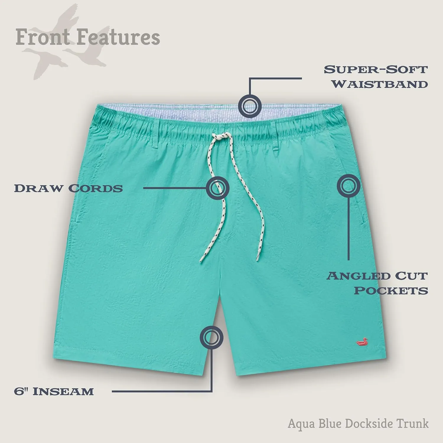 Southern Marsh Dockside Swim Trunk - Circle Maze