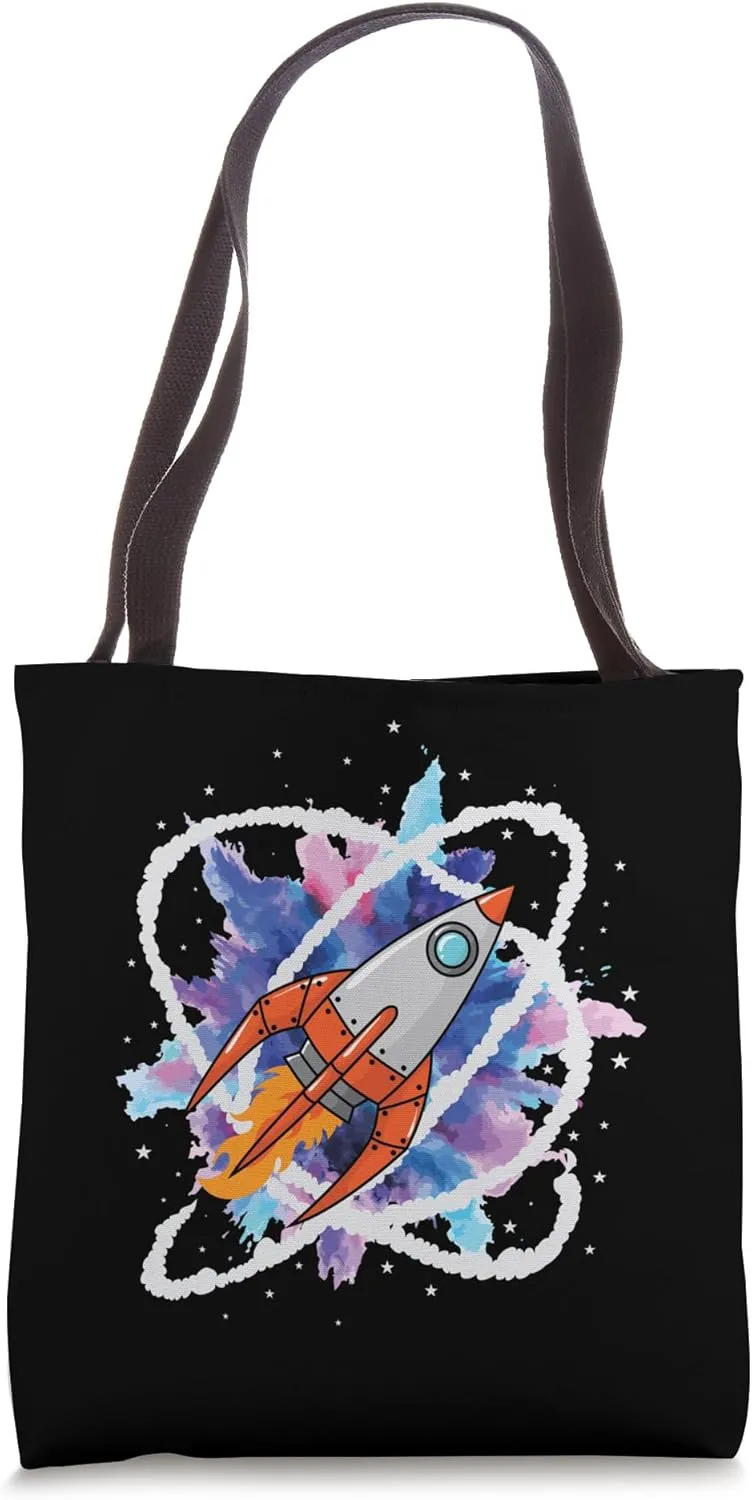Space Cargo Rocket Delivery Tote Bag