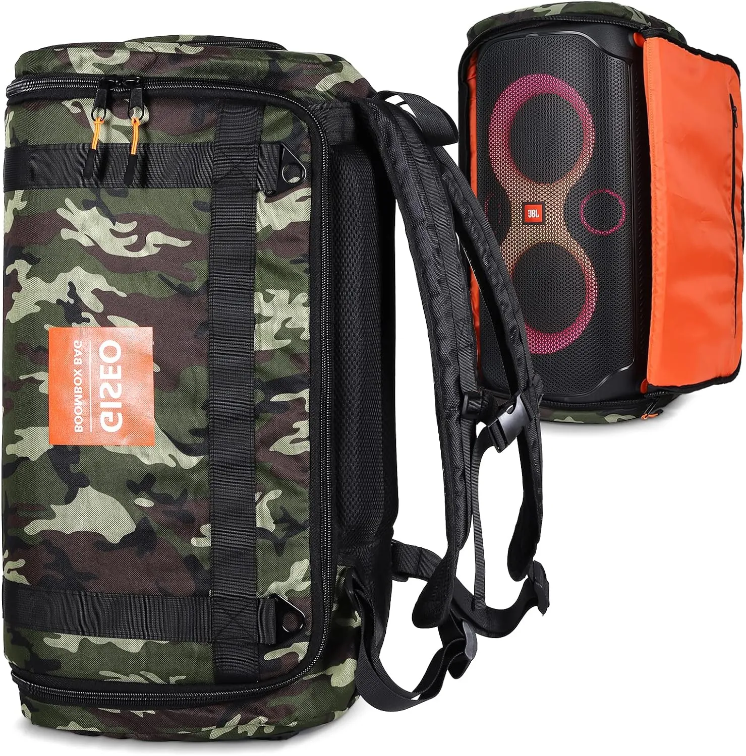 Speaker Bag Portable Speaker Backpack Travel Storage Case for JBL 110/120 Speaker Carrying Backpack for JBL Partybox Bluetooth Party Speaker (for JBL Partybox 110 Camouflage)