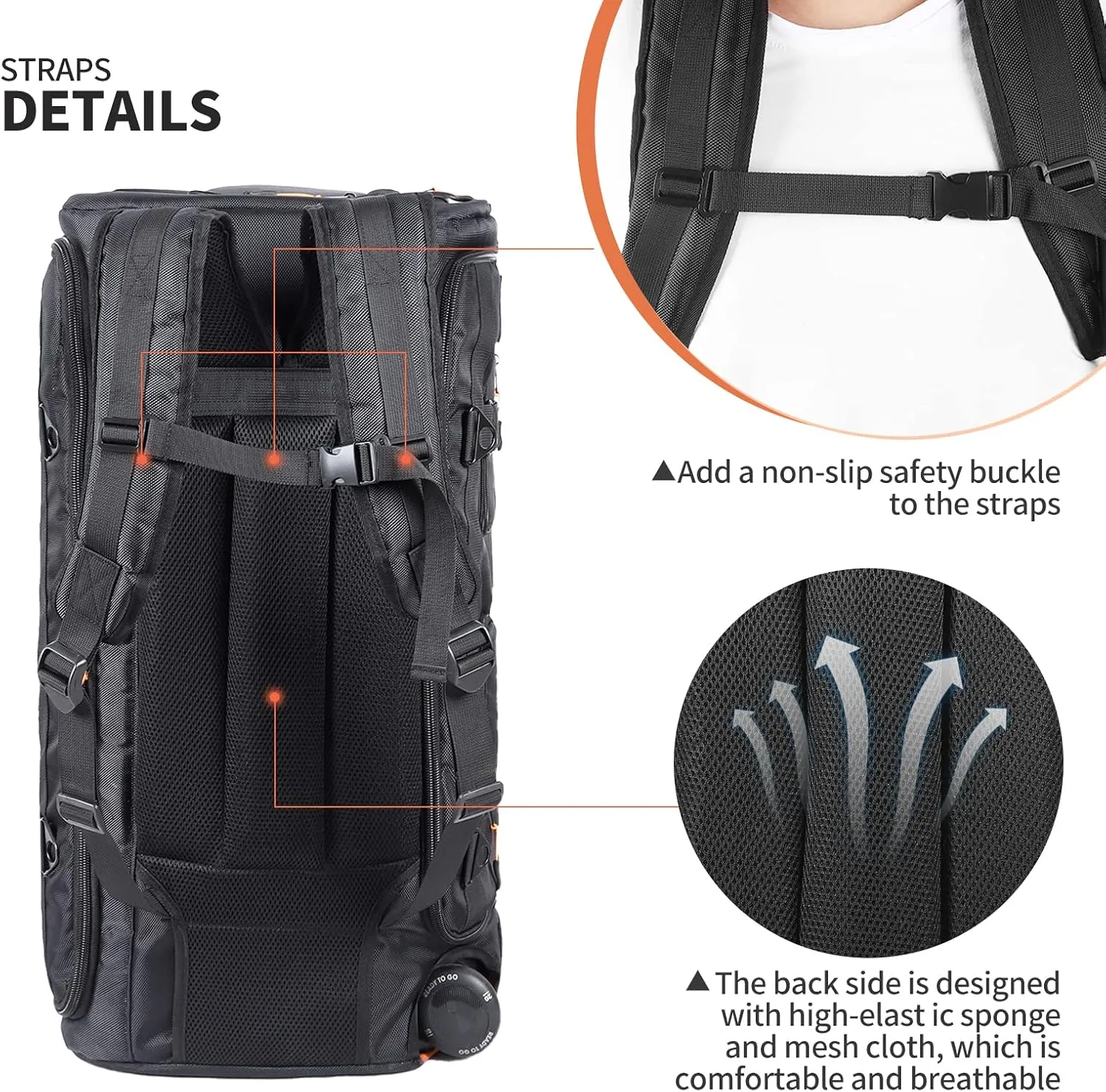 Speaker Bag Travel Case Replacement for JBL Party Box Series, Portable Speaker Carry Tote Bag Backpack for for JBL Speaker (For JBL partybox 310 black)