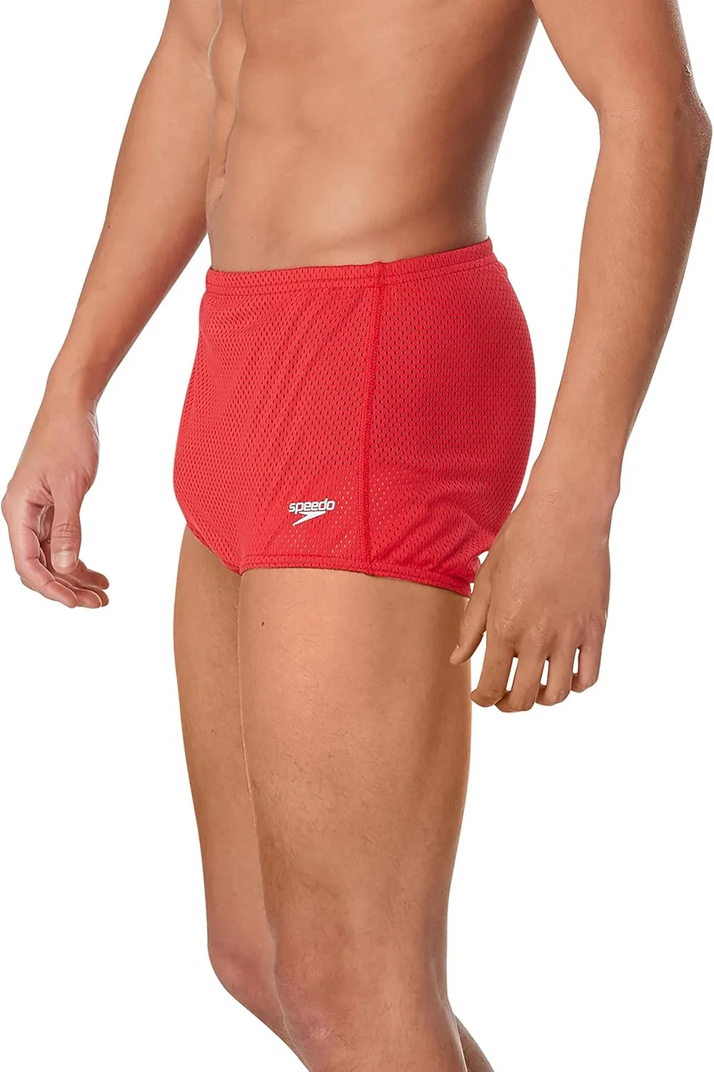 Speedo Men's Swimsuit Square Leg Poly Mesh Training Suit