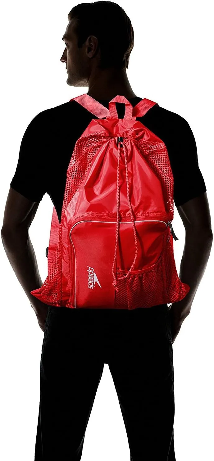 Speedo Unisex-Adult Drawstring Deluxe Ventilator Mesh Equipment Bag
