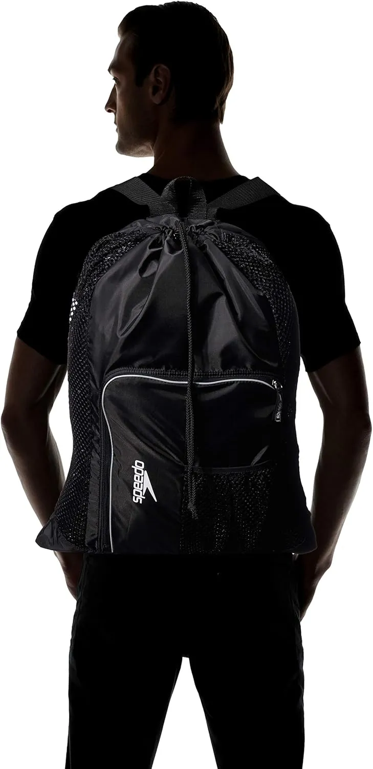 Speedo Unisex-Adult Drawstring Deluxe Ventilator Mesh Equipment Bag