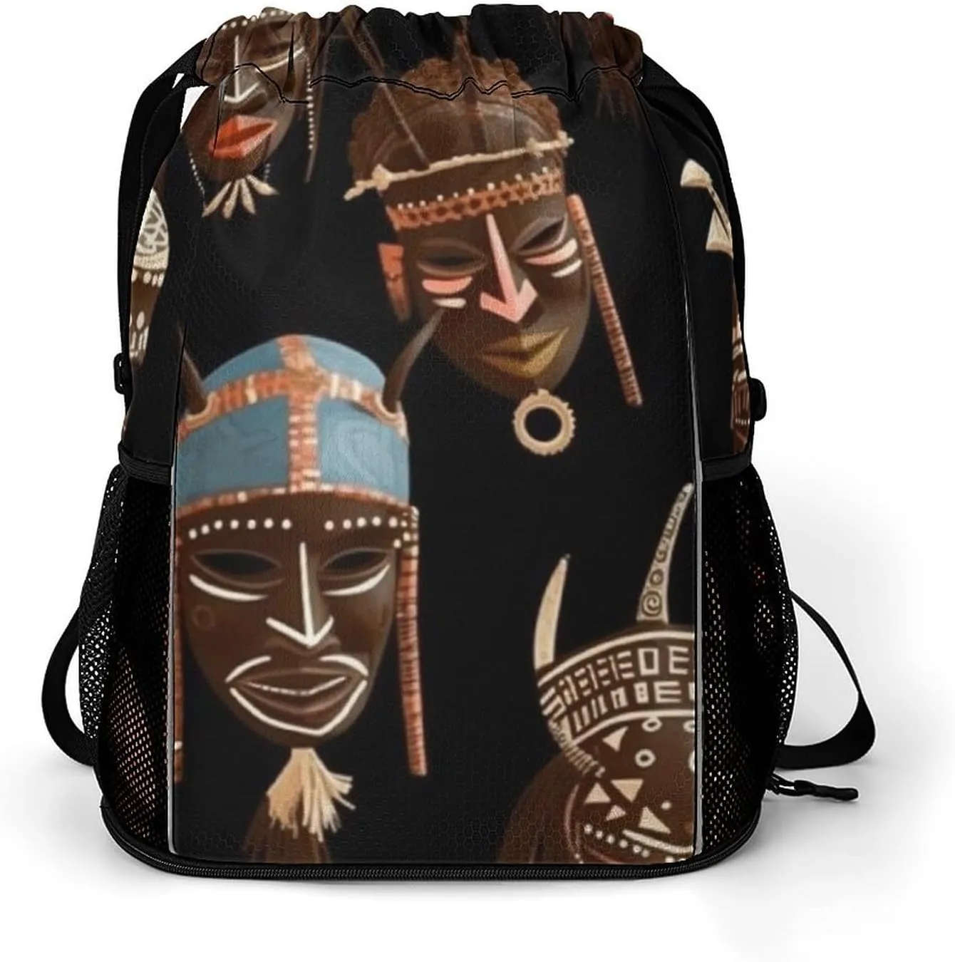 Sports Belt Pocket, African Ritual Ethnic Tribal Print Dry And Wet Separation Bag All-purpose Gym Bag Sports And Fitness Bag Stylish Sports Bag