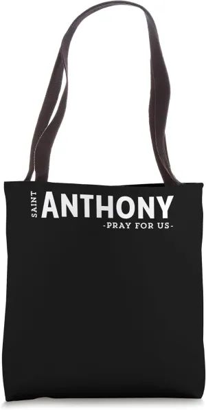 St Anthony Pray Catholic Patron Saint Animals Unique Tote Bag