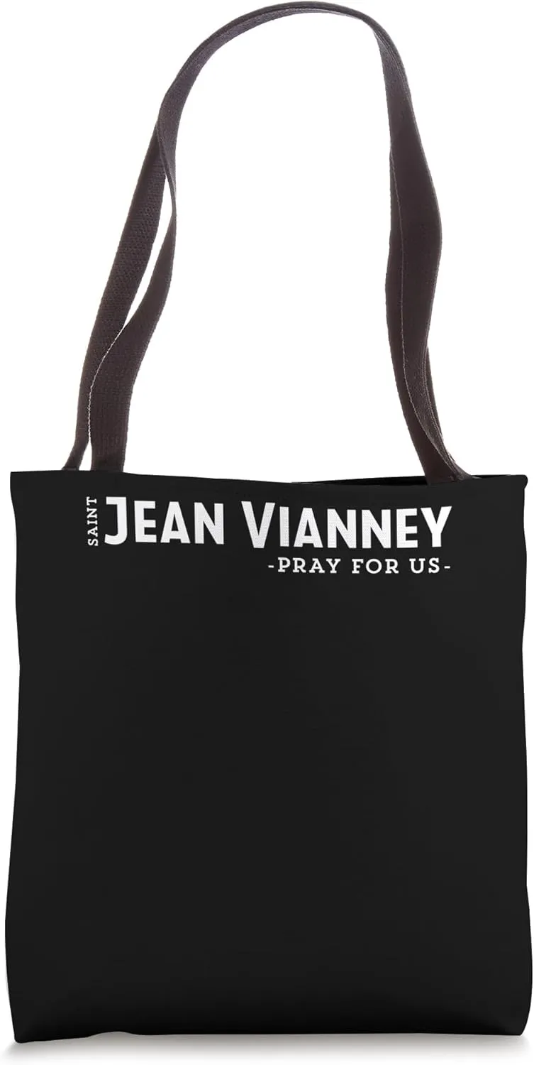 St Jean Pray Catholic Patron Saint Parish Priests Unique Tote Bag