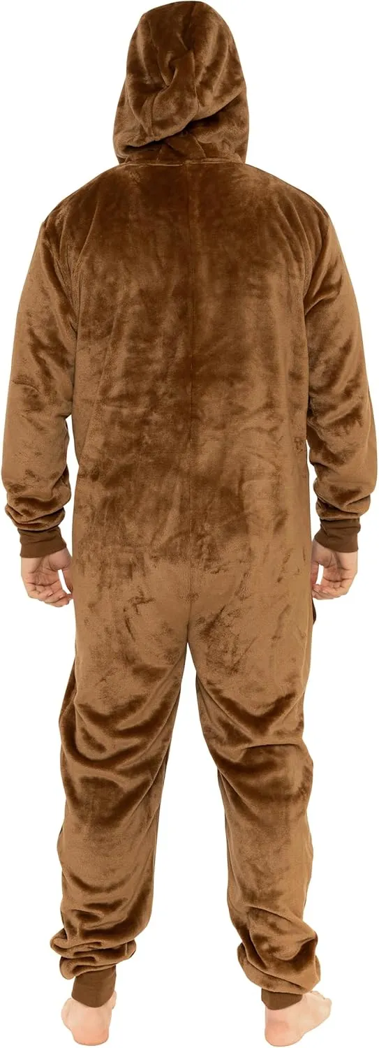 STAR WARS Onesie | Chewbacca Onesie Adult | Mens Fleece Pajamas