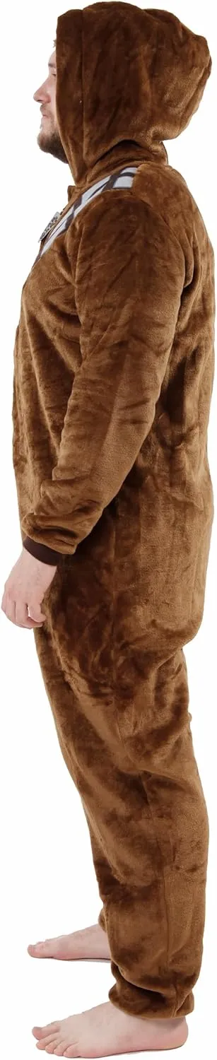 STAR WARS Onesie | Chewbacca Onesie Adult | Mens Fleece Pajamas