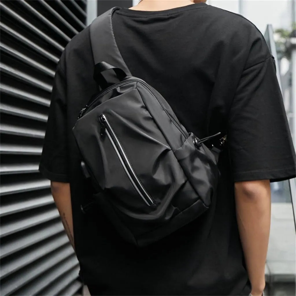 Students Multifunctional Slanting Cross Shoulder Bag Bag Men's Trend Small Backpack Satchel Large Capacity