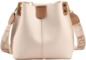 Stylish Crossbody Bag with Adjustable Shoulder Strap - Large Capacity and Exquisite Hardware (Brown)